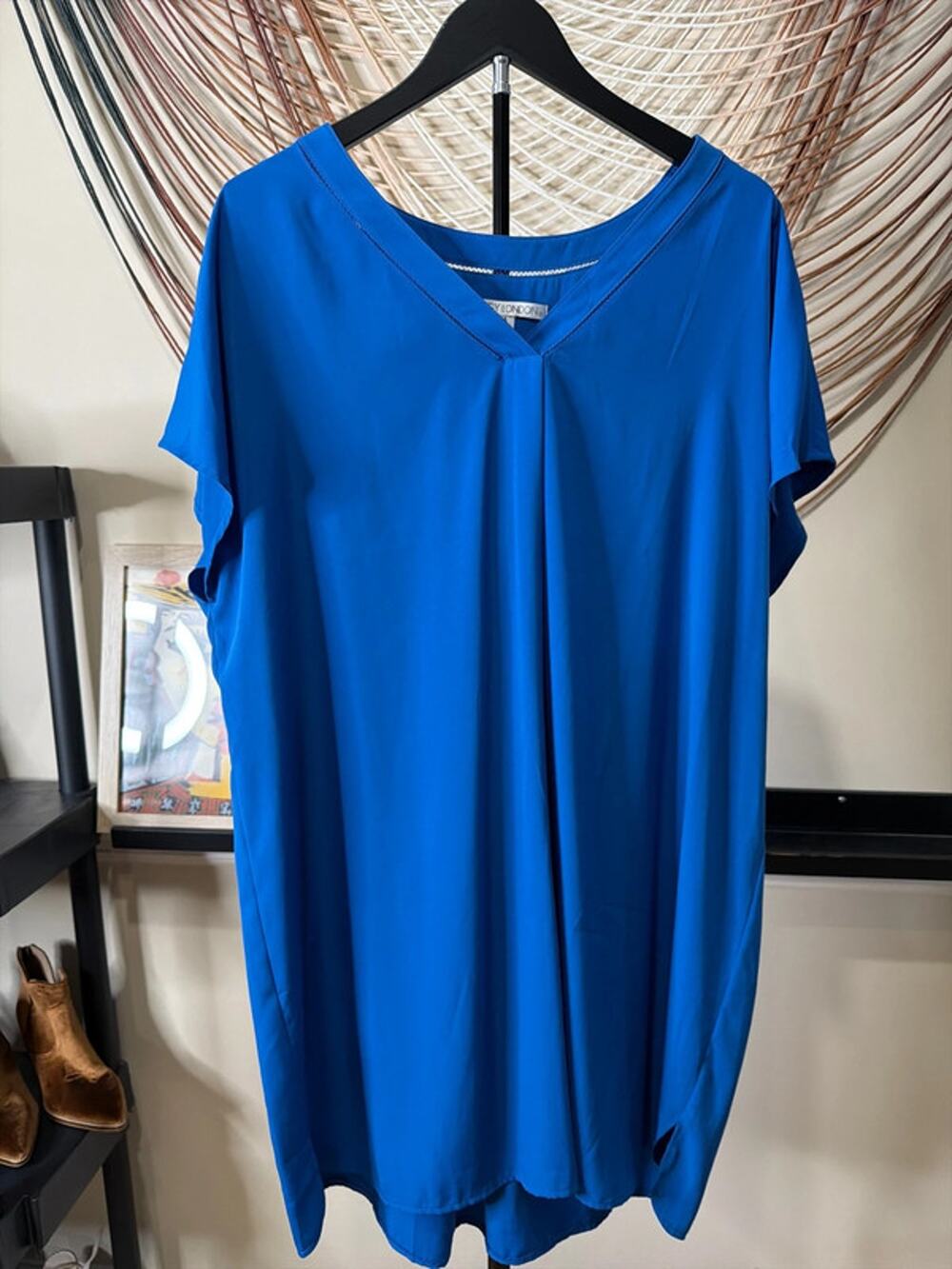 3 for $9 Maggie London, royal blue dress 14 V-neck EUC 2124